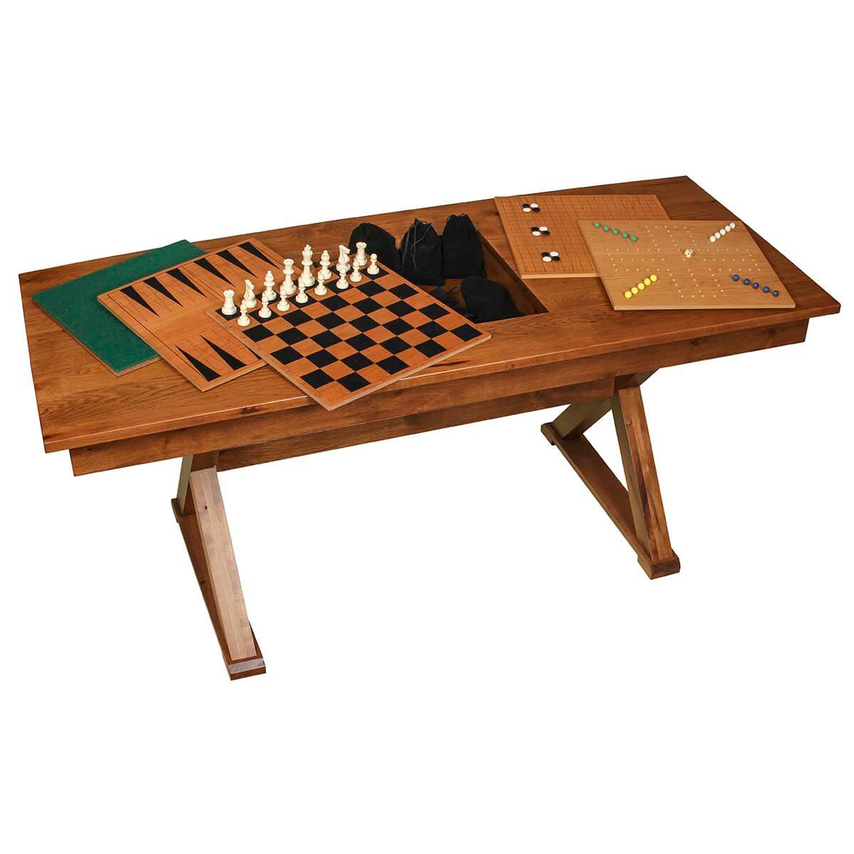 Read more about the article Burlington Game Table – Rustic Hickory