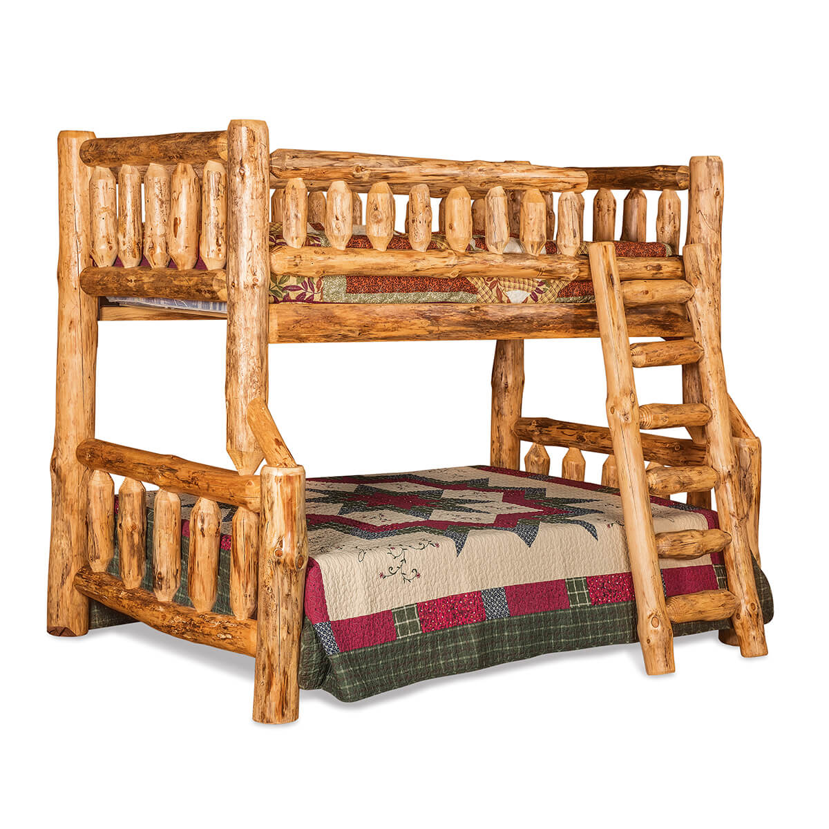 Read more about the article Full-Twin Bunk Bed With Opening – Rustic Pine