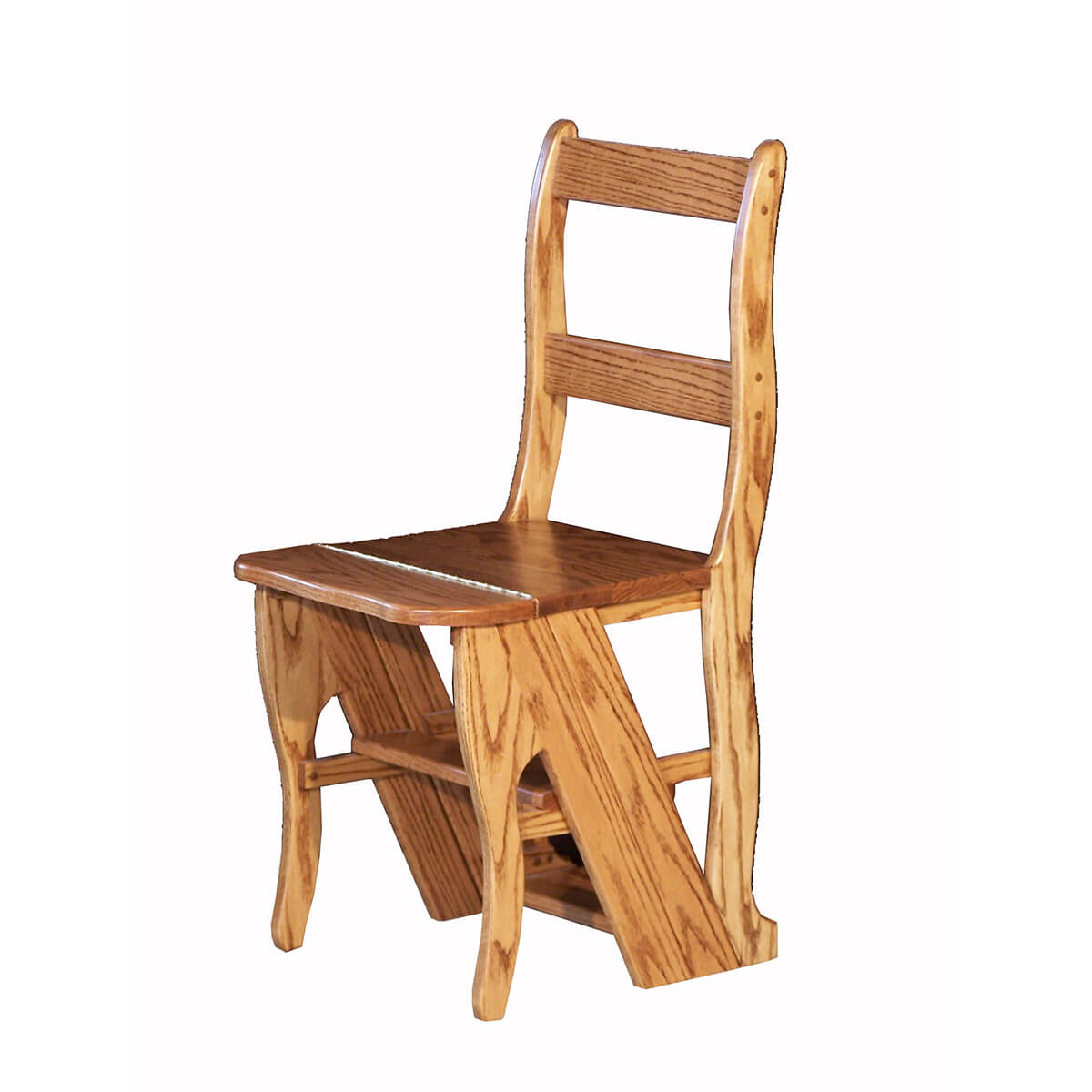 Read more about the article Library Chair / Step Ladder – Oak